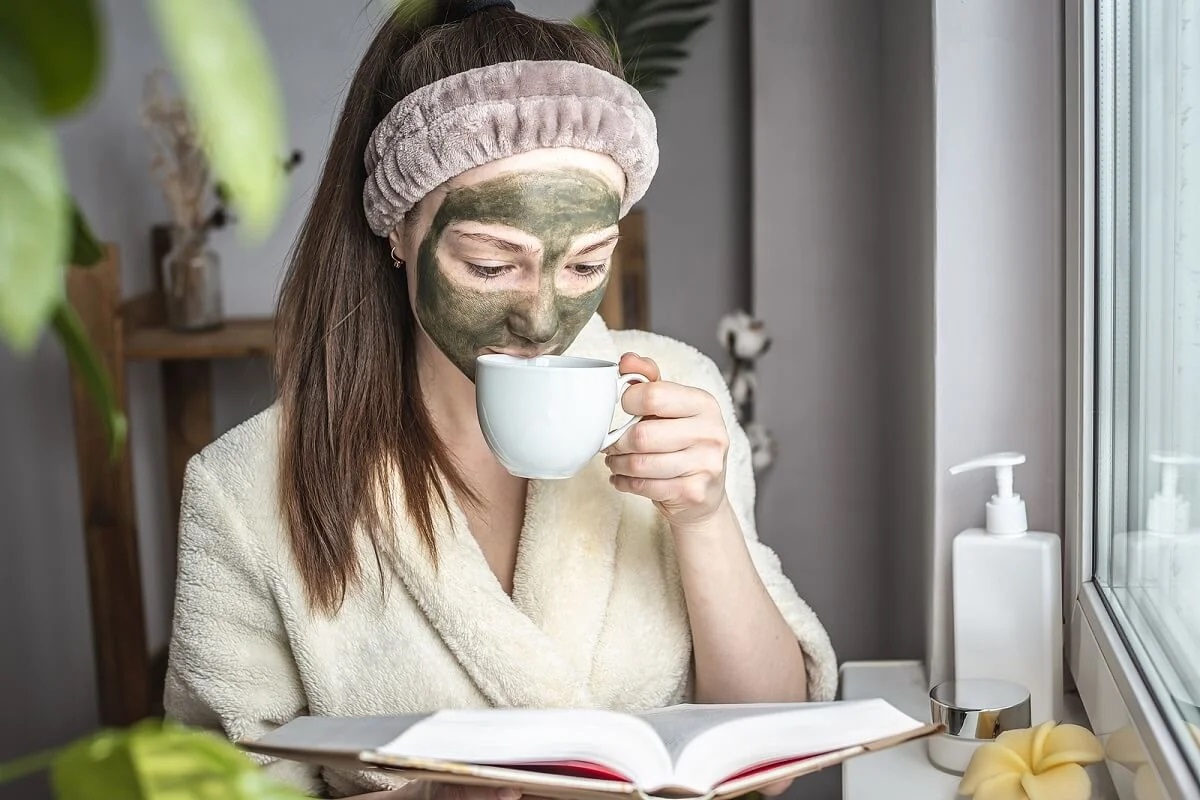 ماسک آنتی اکسیدانی با چای سبز برای احیای پوست و مو